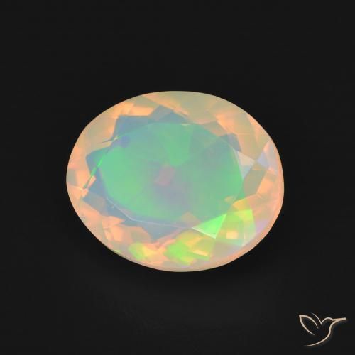 Opala Multicolorido Natural 2.96ct, oval, Transparente