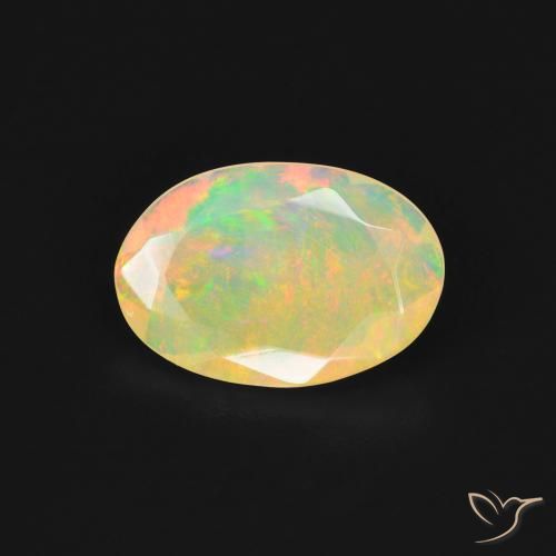 1.27ct Natural Multicolorido Opala, oval, Transparente