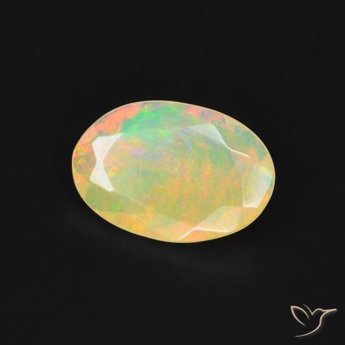 Opala Multicolorido Natural 1.27ct, oval, Transparente