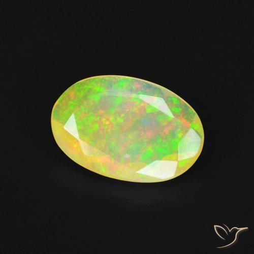 Opala Multicolorido Natural 1.26ct, oval, Transparente