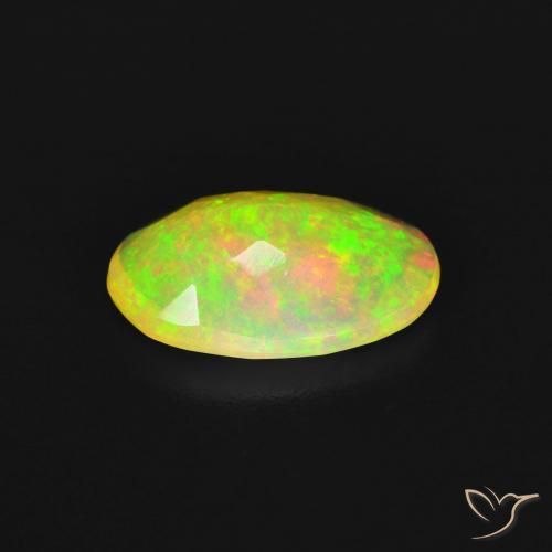 Opala Multicolorido Natural 1.26ct, oval, Transparente