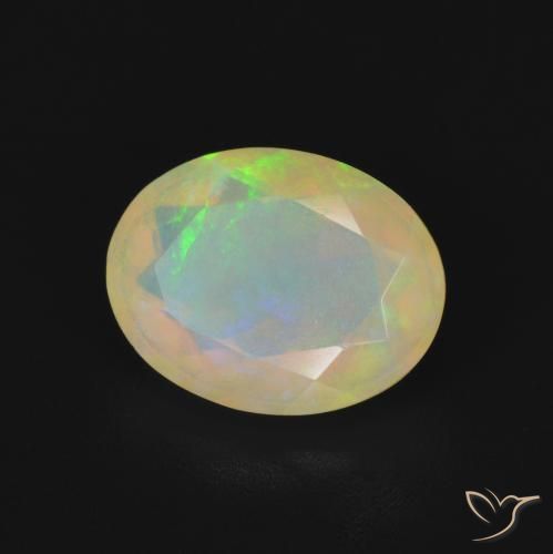 Opala Multicolorido Natural 1.13ct, oval, Transparente
