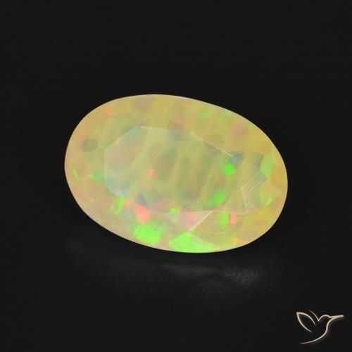 Opala Multicolorido Natural 1.89ct, oval, Translúcido