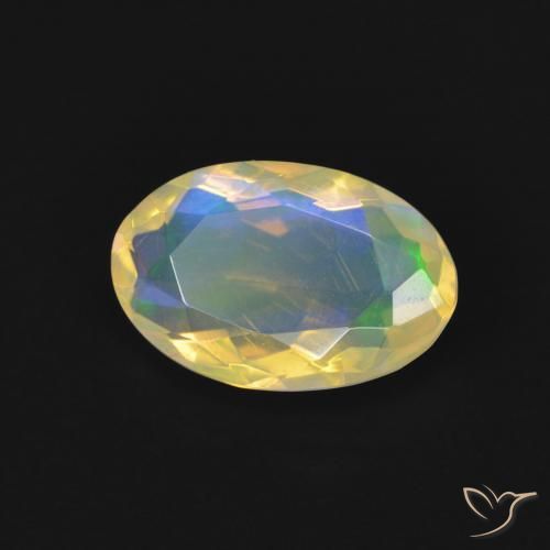 Opala Multicolorido Natural 1.00ct, oval, Transparente