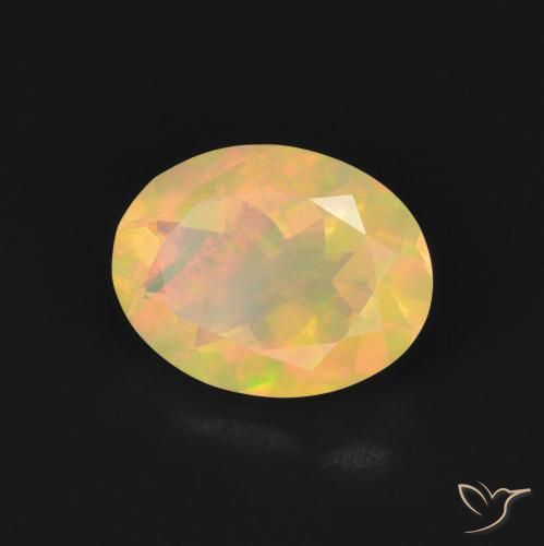 Opala Multicolorido Natural 1.05ct, oval, Transparente