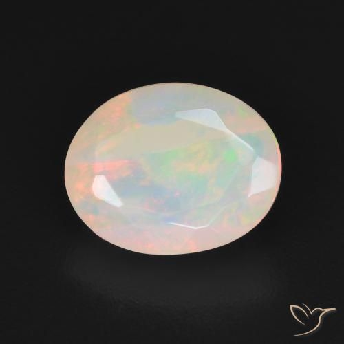 1.48ct Natural Multicolorido Opala, oval, Translúcido