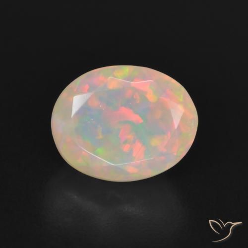 1.59ct Natural Multicolorido Opala, oval, Translúcido