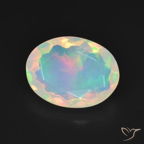 Opala Multicolorido Natural 2.82ct, oval, Transparente