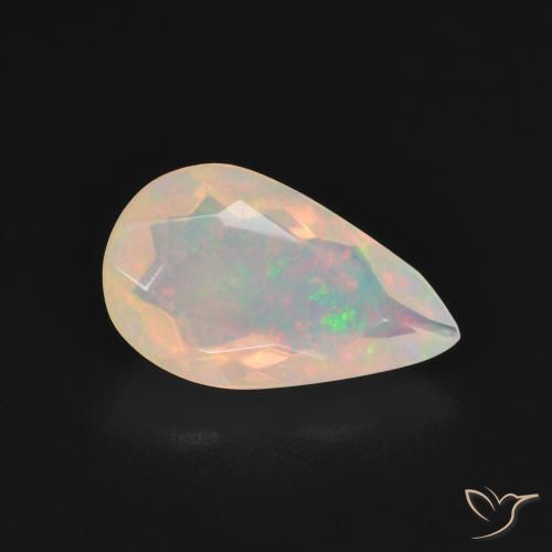 Opala Multicolorido Natural 1.50ct, Formato de pêra, Transparente