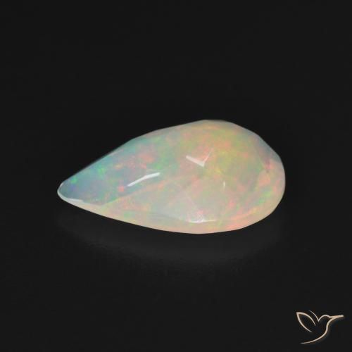 Opala Multicolorido Natural 1.50ct, Formato de pêra, Transparente