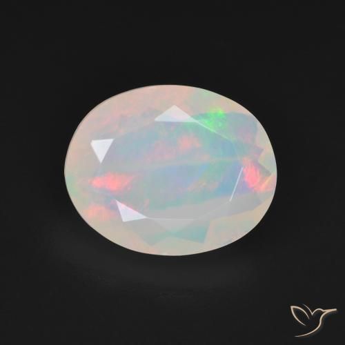 2.64ct Natural Multicolorido Opala, oval, Transparente