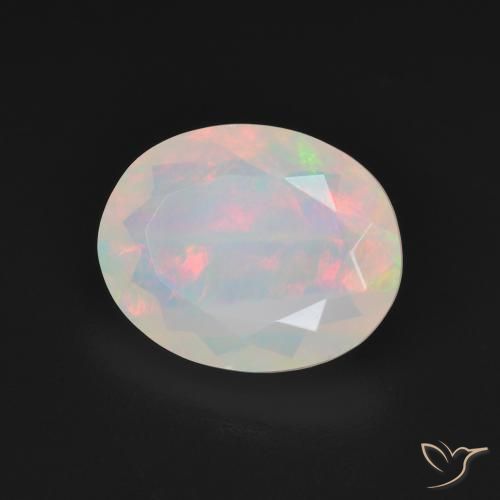 Opala Multicolorido Natural 2.64ct, oval, Transparente