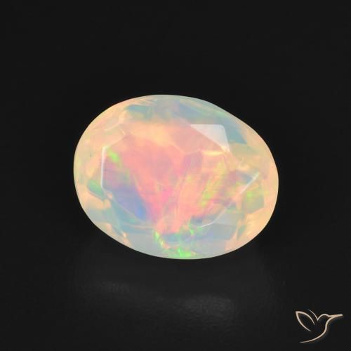 Opala Multicolorido Natural 1.29ct, oval, Transparente