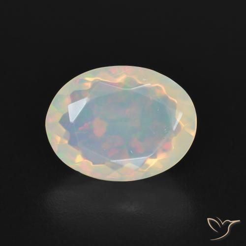 1.67ct Natural Multicolorido Opala, oval, Transparente