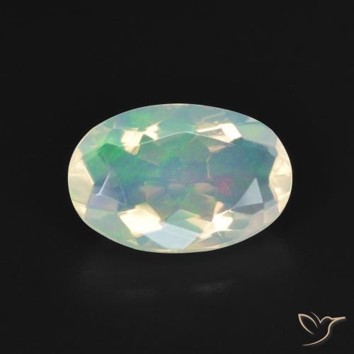 1.72ct Natural Multicolorido Opala, oval, Transparente