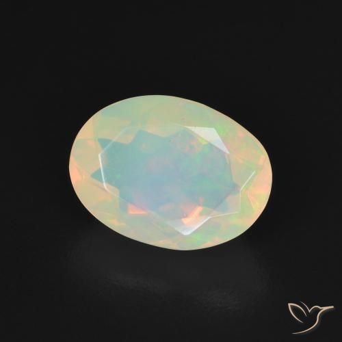 Opala Multicolorido Natural 1.53ct, oval, Transparente