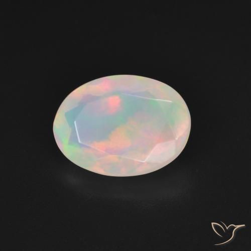 Opala Branco multicor Natural 1.83ct, oval, Transparente