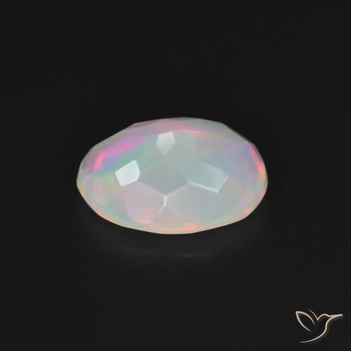 Opala Branco multicor Natural 1.83ct, oval, Transparente
