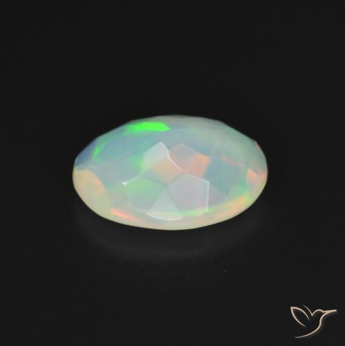 Opala Branco multicor Natural 1.69ct, oval, Transparente