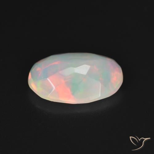 Opala Branco multicor Natural 1.76ct, oval, Transparente