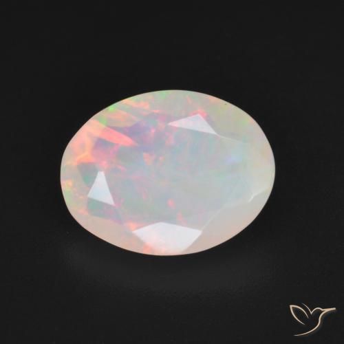1.85ct Natural Multicolorido Opala, oval, Translúcido