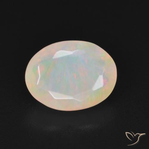 1.19ct Natural Multicolorido Opala, oval, Translúcido