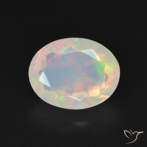 1.51ct Natural Multicolorido Opala, oval, Transparente