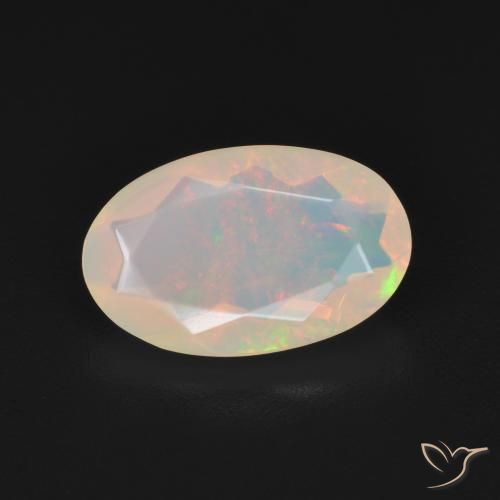 1.51ct Natural Multicolorido Opala, oval, Transparente