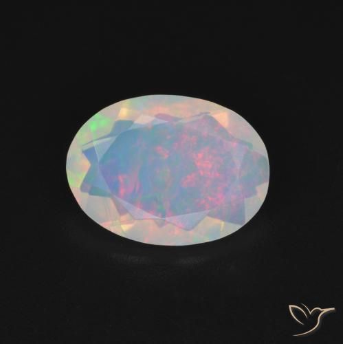 1.16ct Natural Multicolorido Opala, oval, Transparente
