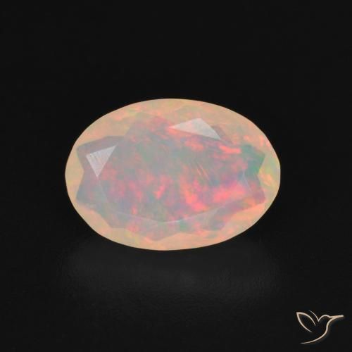 1.25ct Natural Multicolorido Opala, oval, Transparente