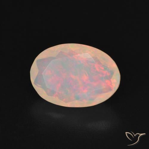 Opala Multicolorido Natural 1.25ct, oval, Transparente