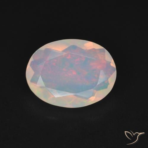 1.17ct Natural Multicolorido Opala, oval, Transparente