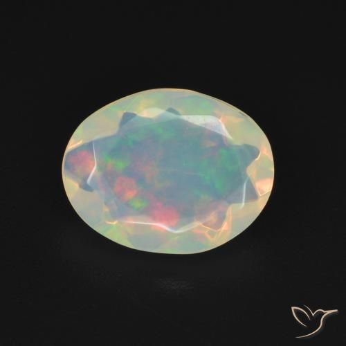 1.22ct Natural Multicolorido Opala, oval, Transparente