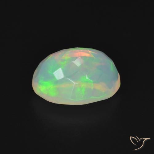 Opala Branco multicor Natural 1.71ct, oval, Transparente