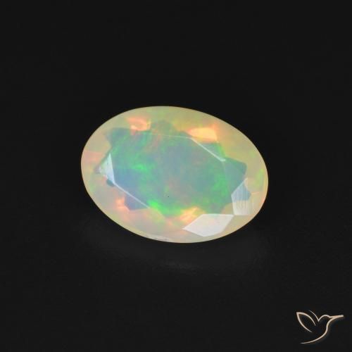 Opala Multicolorido Natural 0.95ct, oval, Transparente