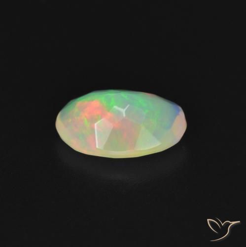 Opala Multicolorido Natural 0.95ct, oval, Transparente