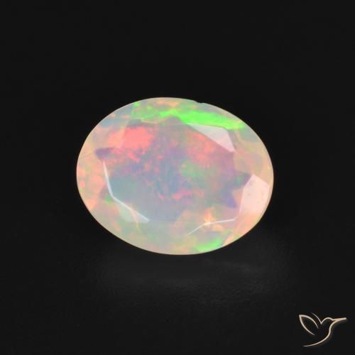 Opala Multicolorido Natural 1.27ct, oval, Transparente