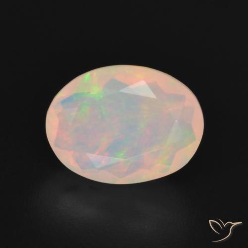 1.78ct Natural Multicolorido Opala, oval, Transparente