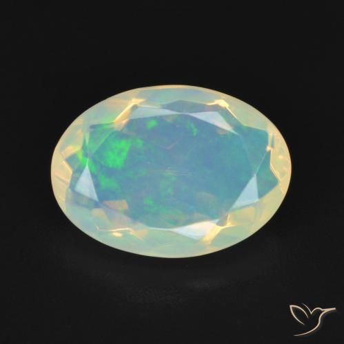 2.15ct Natural Multicolorido Opala, oval, Transparente