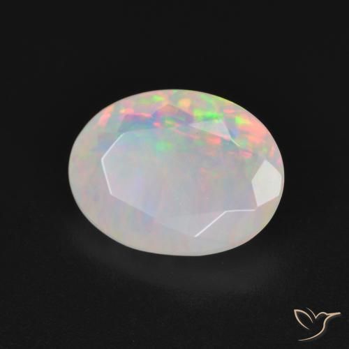 Opala Multicolorido Natural 1.84ct, oval, Translúcido
