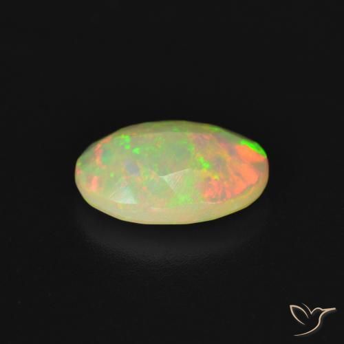 Opala Multicolorido Natural 1.29ct, oval, Translúcido