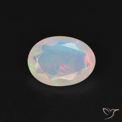 1.21ct Natural Multicolorido Opala, oval, Transparente