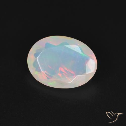 Opala Multicolorido Natural 1.21ct, oval, Transparente