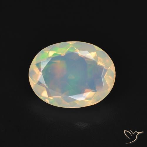 1.72ct Natural Multicolorido Opala, oval, Transparente
