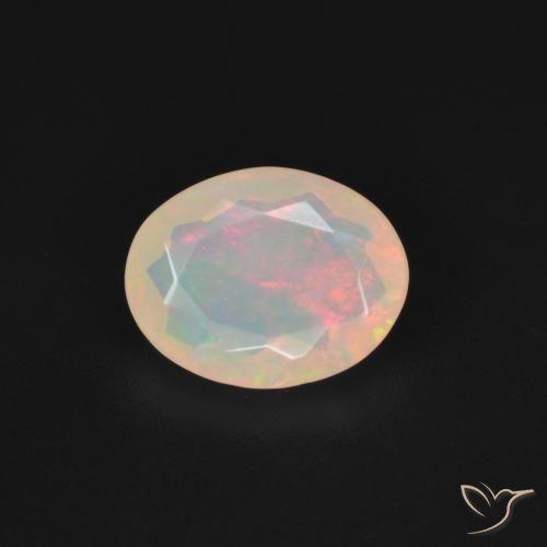 1.21ct Natural Multicolorido Opala, oval, Transparente