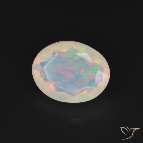 Opala Multicolorido Natural 1.27ct, oval, Transparente