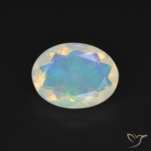 1.48ct Natural Multicolorido Opala, oval, Transparente