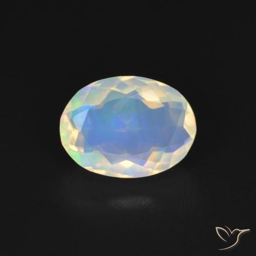 1.22ct Natural Multicolorido Opala, oval, Transparente