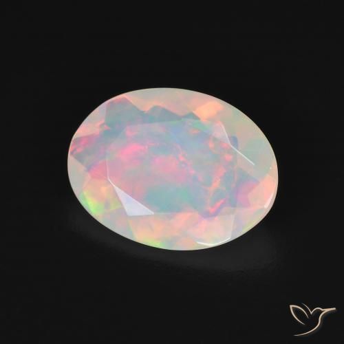 Opala Multicolorido Natural 1.86ct, oval, Transparente