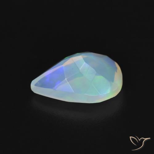 Opala Multicolorido Natural 1.05ct, Formato de pêra, Transparente